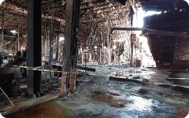 Reclamación de seguro: Incendio en maquiladora de autopartes